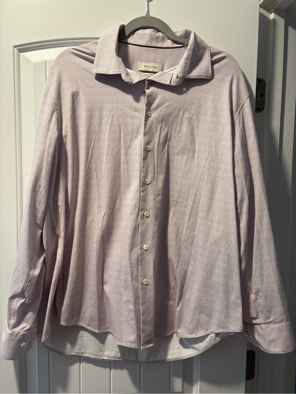Bugatchi OoohCotton 8-Way Stretch Button Shirt Size XL Business Casual Menswear